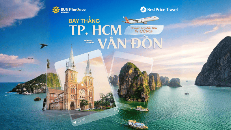 Sun PhuQuoc Airways khai thác đường bay TP.HCM đi Vân Đồn