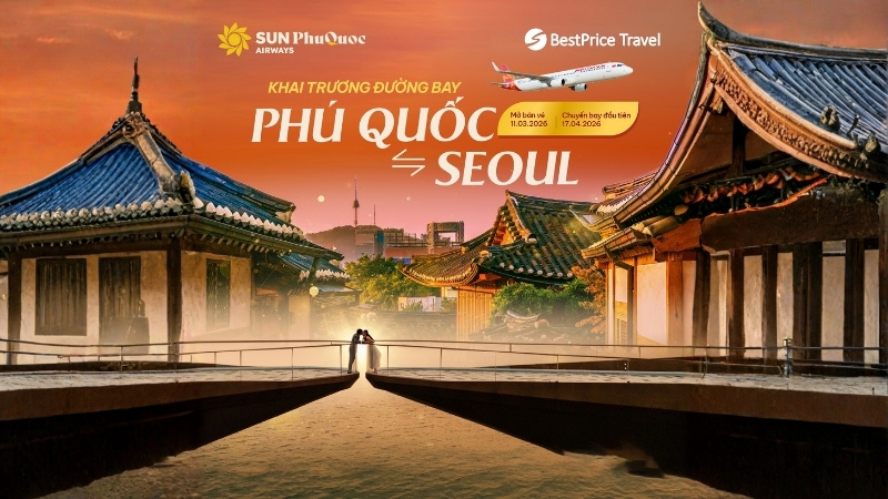 Sun PhuQuoc Airways mở b&aacute;n đường bay Ph&uacute; Quốc - Seoul