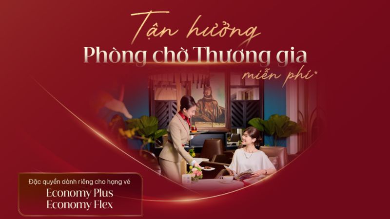 Tận hưởng phòng chờ cao cấp