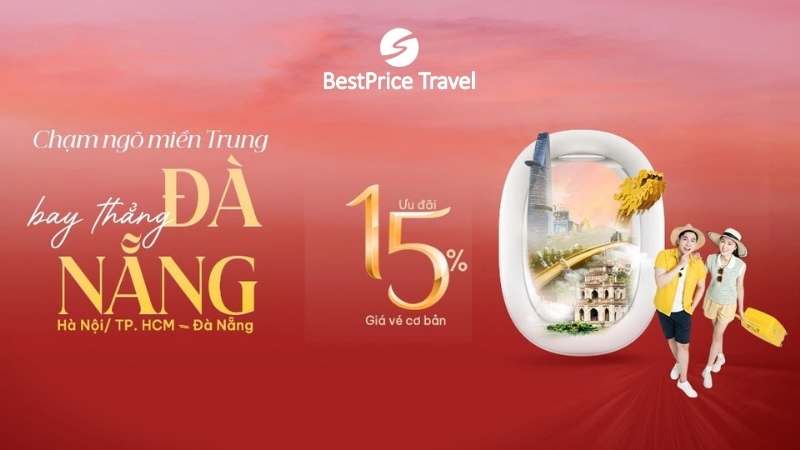 Sun PhuQuoc Airways ưu đãi 15% giá vé máy bay đi Đà Nẵng