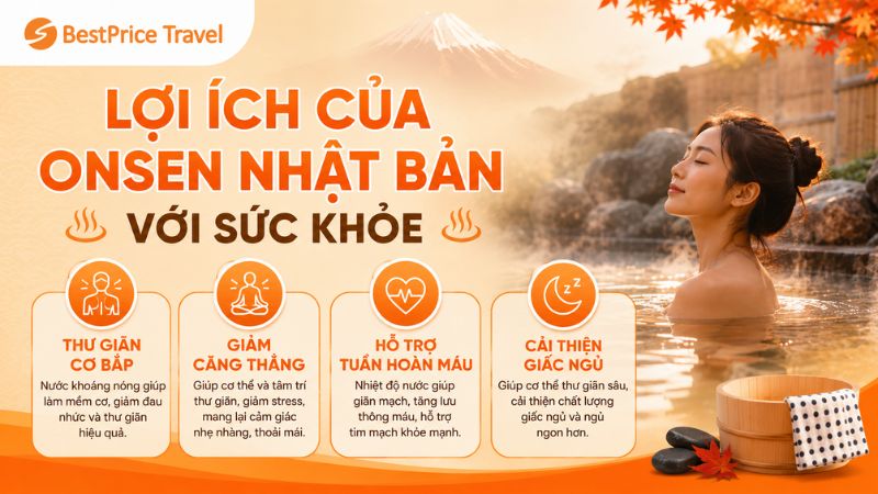 Lợi &iacute;ch của onsen đối với sức khoẻ