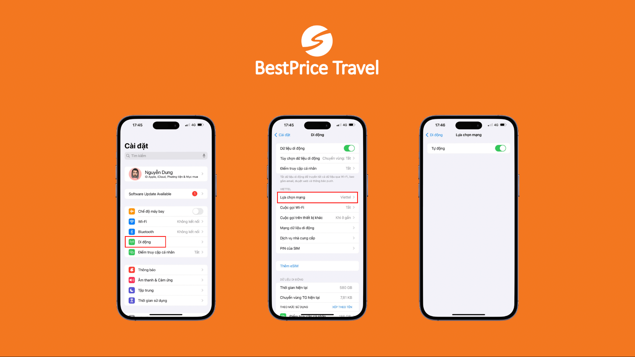 Cài đặt kết nối thủ công trên hệ điều hành IOS