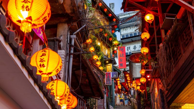 Vẻ đẹp thơ mộng của làng cổ Cửu Phần Đài Loan