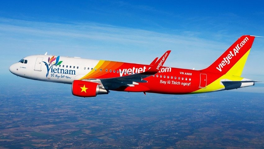 Máy bay hãng hàng không Vietjet Air