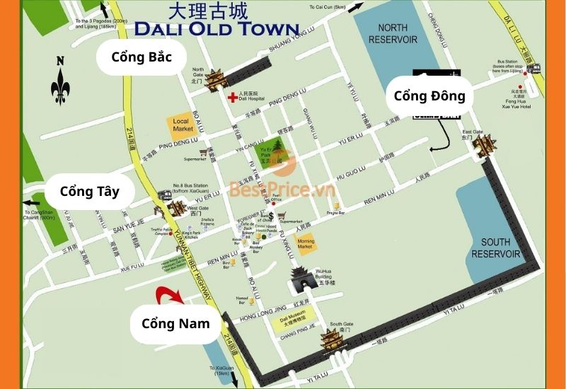 Cấu tr&uacute;c th&agrave;nh cổ Đại L&yacute; được x&acirc;y dựng chặt chẽ