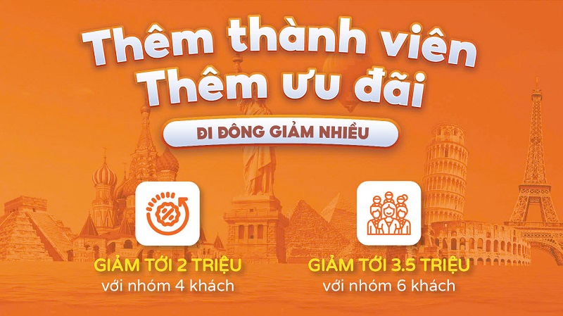 Ưu đãi giảm tới 3,5 triệu - Đi Đông Giảm Nhiều