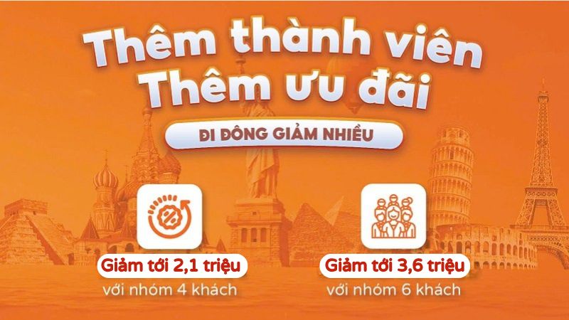 Ưu đãi giảm tới 3,6 triệu - Đi Đông Giảm Nhiều