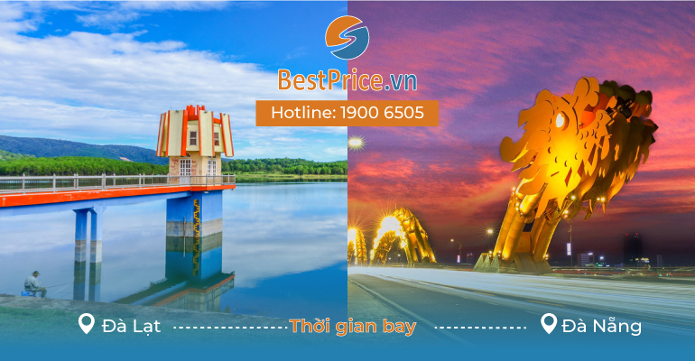 Thời gian bay từ Đà Lạt đi Đà Nẵng mất bao lâu?