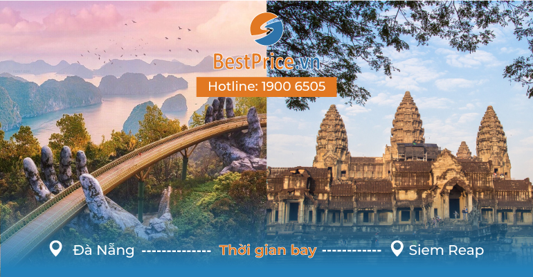 Đặt vé máy bay từ Đà Nẵng đi Siem Reap