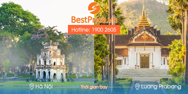 Thời gian bay từ Hà Nội đến Luang Prabang mất bao lâu?
