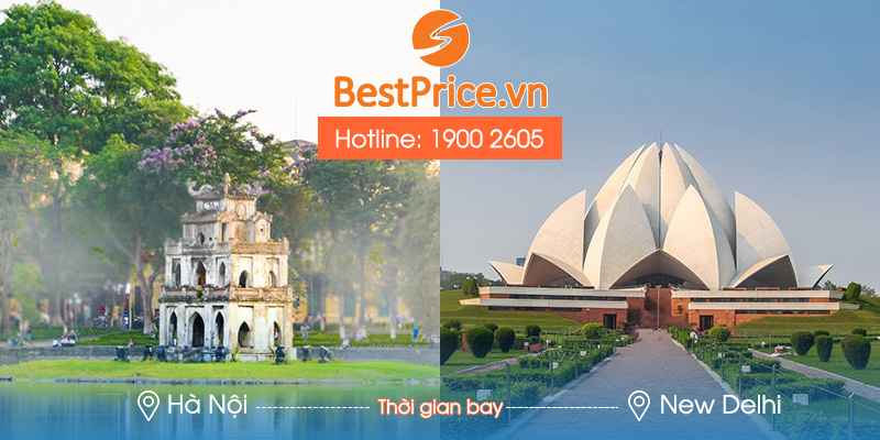 Thời gian bay từ Hà Nội đến New Delhi mất bao lâu?