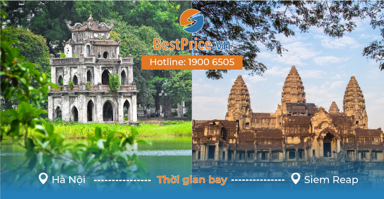 Đặt vé máy bay từ Hà Nội đi Siep Reap