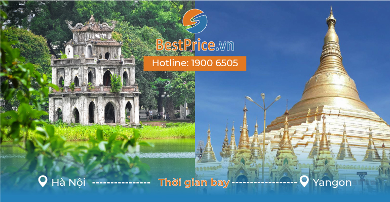 Đặt vé máy bay từ Hà Nội đi Yangon
