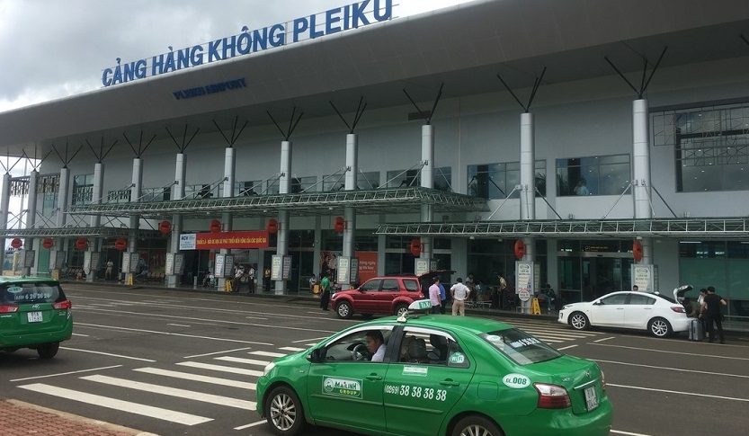taxi tại sân bay Pleiku, Gia Lai