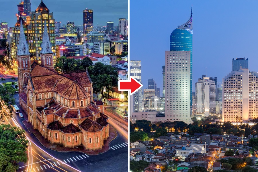 Đặt vé máy bay từ Hồ Chí Minh đi Jakarta