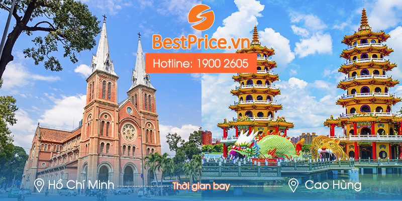 Thời gian bay từ Thành phố Hồ Chí Minh đến Kaoshiung mất bao lâu?