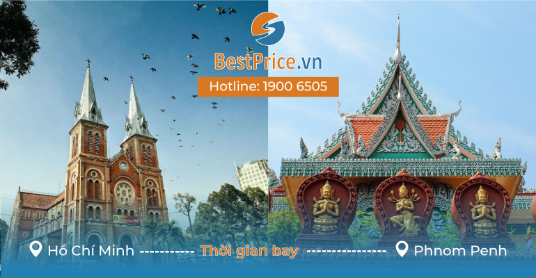 Đặt vé máy bay từ Hồ Chí Minh đi Phnom Penh