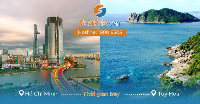 Thời gian bay từ Hồ CHí Minh đến Tuy Hòa mất bao lâu?