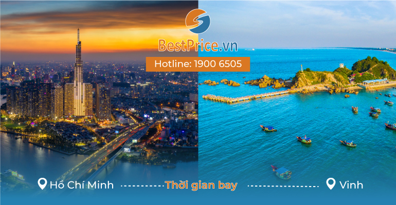 Thời gian bay từ Hồ Chí Minh đến Vinh mất bao lâu?