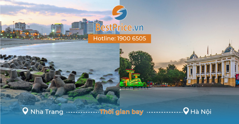 Thời gian bay từ Nha Trang đến Hà Nội mất bao lâu?