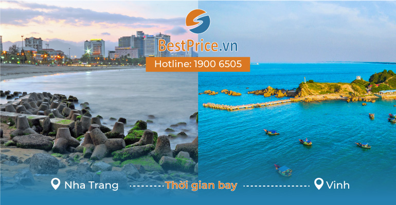 Thời gian bay từ Nha Trang đi Vinh mất bao lâu