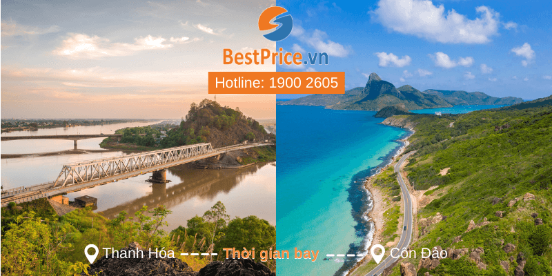 Thời gian bay từ Thanh Hoá đi Côn Đảo mất bao lâu?