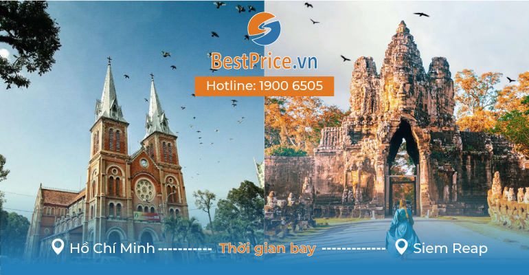 Đặt vé máy bay từ Hồ Chí Minh đi Siem Reap