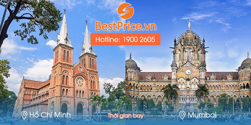 Thời gian bay từ Hồ Chí Minh đến Mumbai