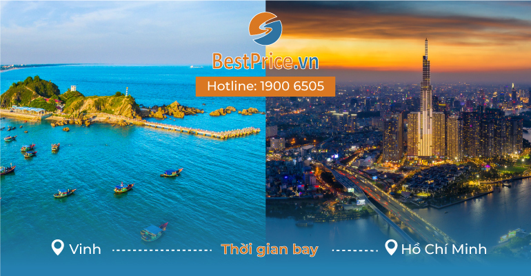 Thời gian bay từ Vinh đến Hồ Chí Minh mất bao lâu?