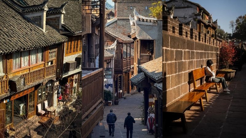 Cảnh sắc Phượng Ho&agrave;ng Cổ Trấn ng&agrave;y thu