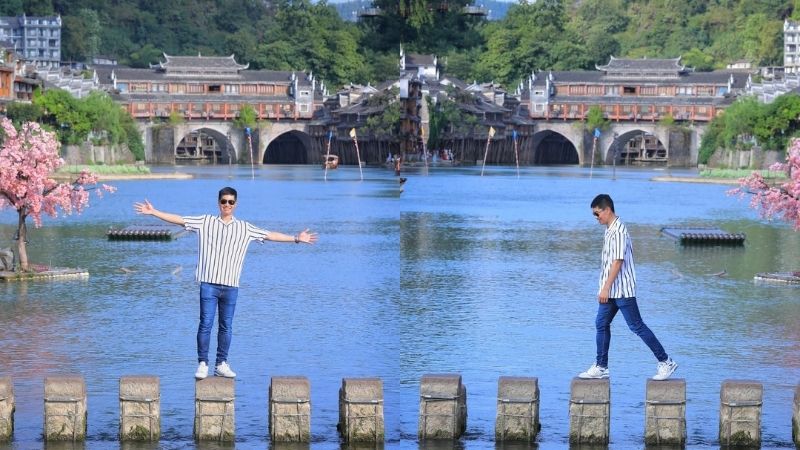 Tản bộ tr&ecirc;n s&ocirc;ng Đ&agrave; Giang s&aacute;ng sớm 