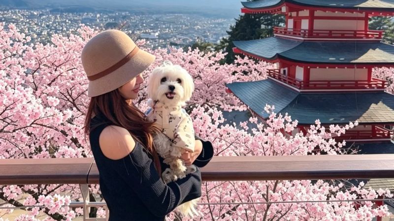 Thời tiết Tokyo m&ugrave;a hoa anh đ&agrave;o