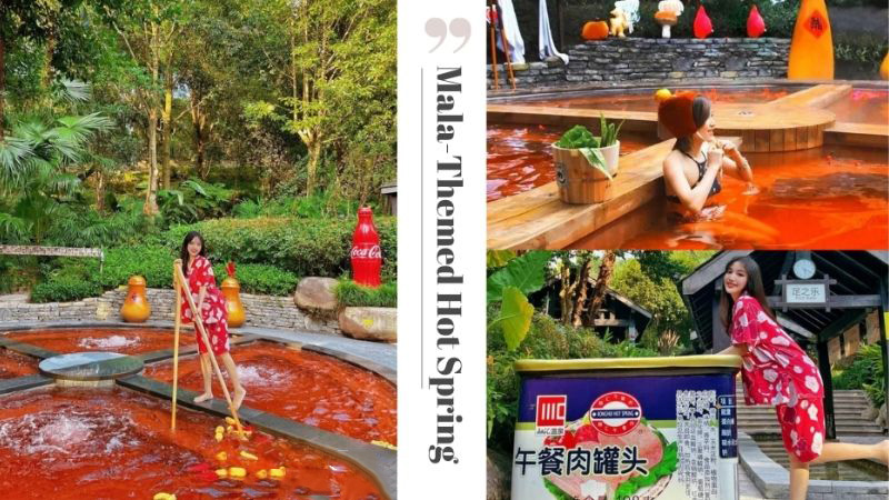 Trải nghiệm suối nước n&oacute;ng Tr&ugrave;ng Kh&aacute;nh được thiết kế như nồi lẩu 