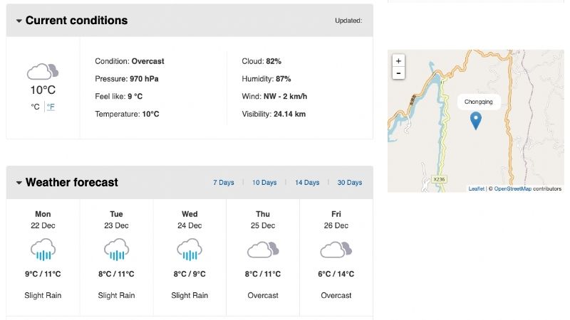 Dự b&aacute;o thời tiết Tr&ugrave;ng Kh&aacute;nh ng&agrave;y mai