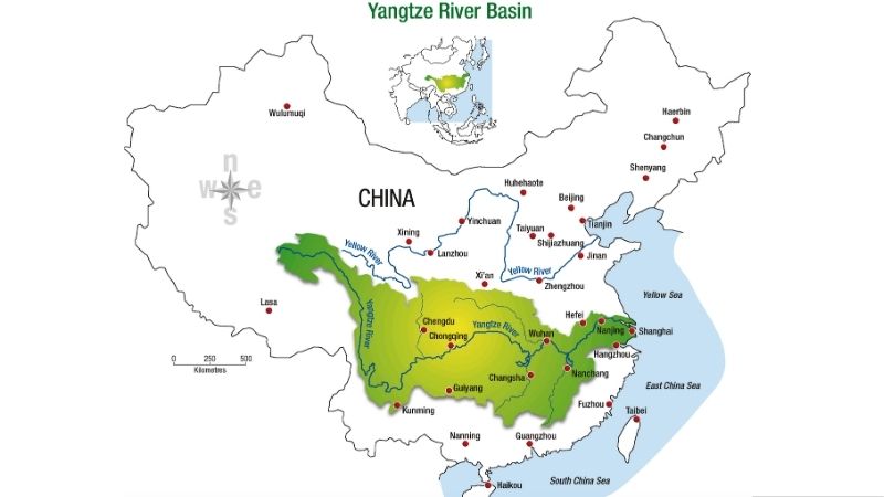 Địa hình sông Dương Tử ảnh hưởng đến thời tiết Trung Quốc