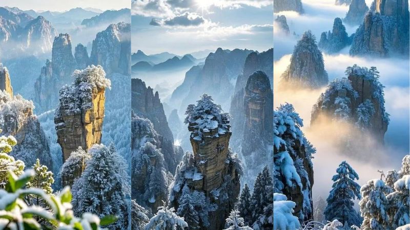 Ti&ecirc;n cảnh Trương Gia Giới th&aacute;ng 12