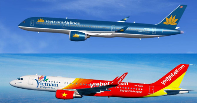 2 hãng hàng không Vietnam Airlines và Vietjet Air tăng giá thuế, phí dịch vụ từ ngày 01/04/2018