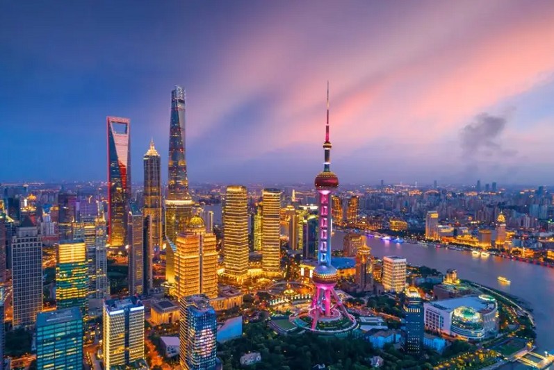 Thượng Hải thành phố hiện đại với những tòa nhà cao chọc trời