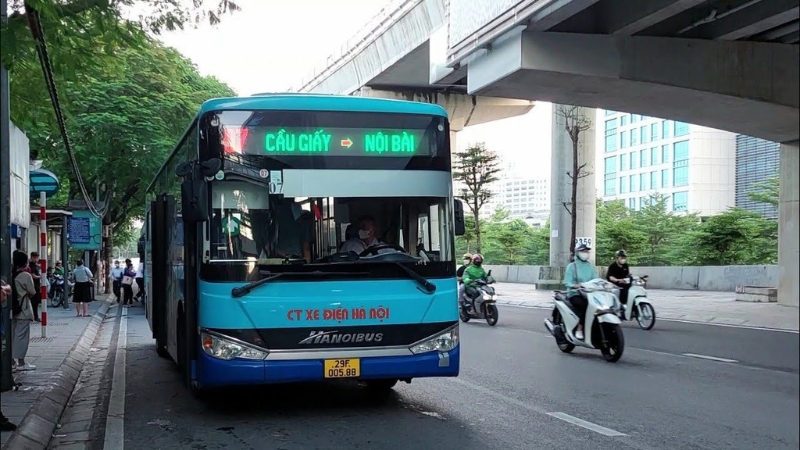 Xe bus 07 - tuyến xe bus Nội Bài Cầu Giấy