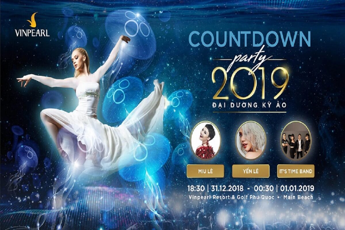 Chương trình đêm 31/12/2018 tại Vinpearl Phú Quốc.