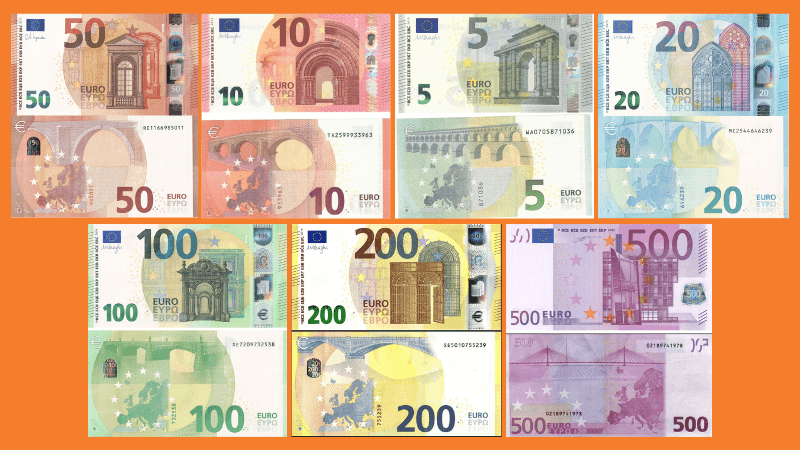 Tiền giấy Euro châu Âu