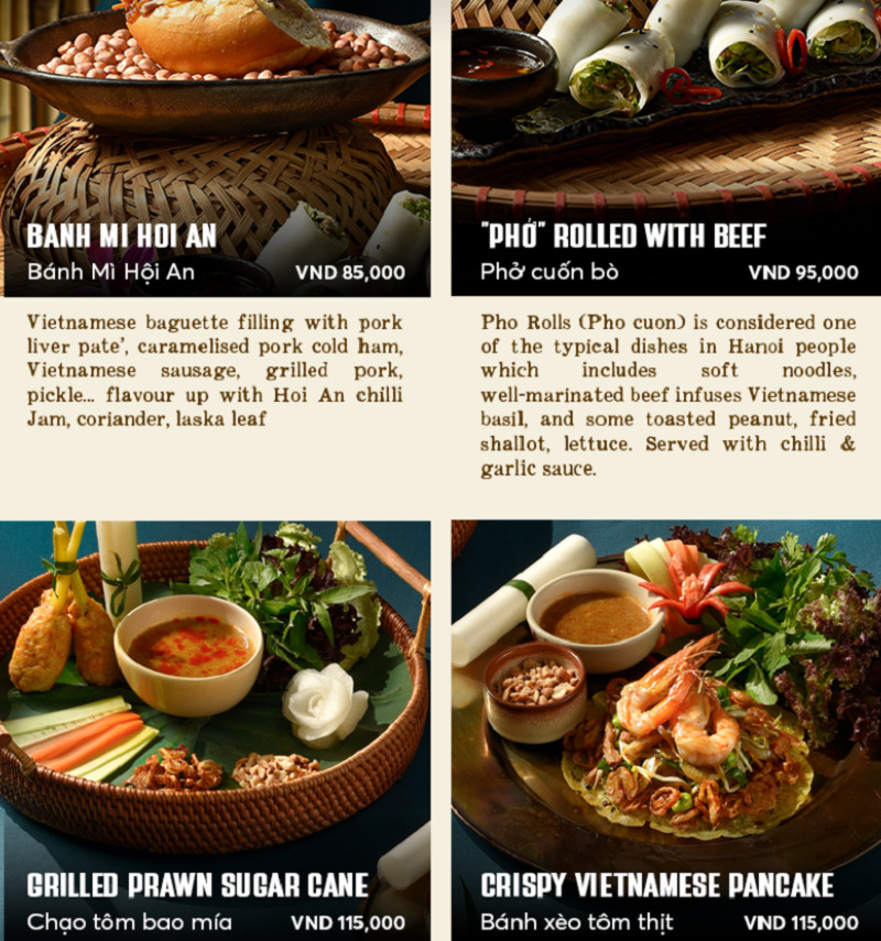 Nhà hàng phục vụ ẩm thực ba miền