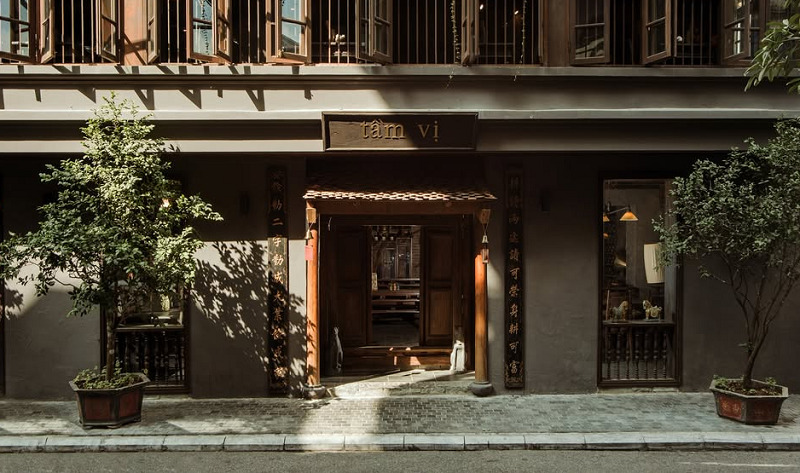 Không gian hoài cổ của nhà hàng Tầm Vị