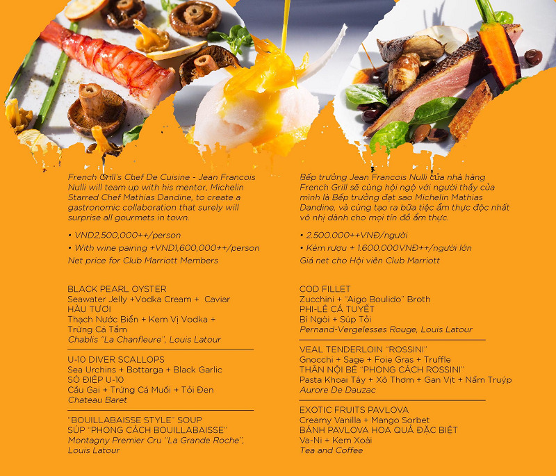 Nhà hàng phục vụ các món ẩm thực Pháp