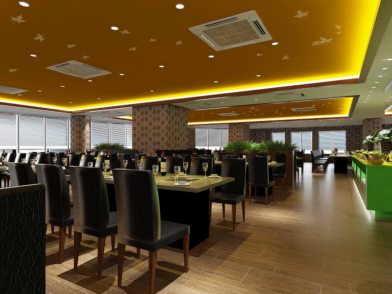 Nhà hàng có không gian rộng lớn phù hợp với các buổi tụ họp