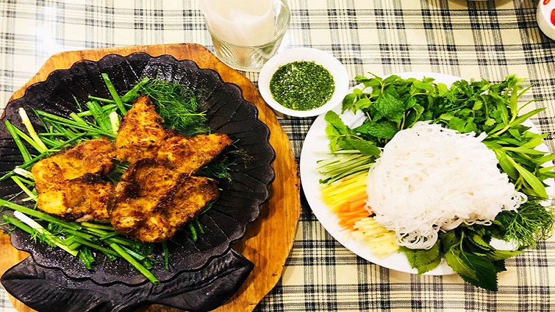 cá lăng tại nhà hàng cá sông lô