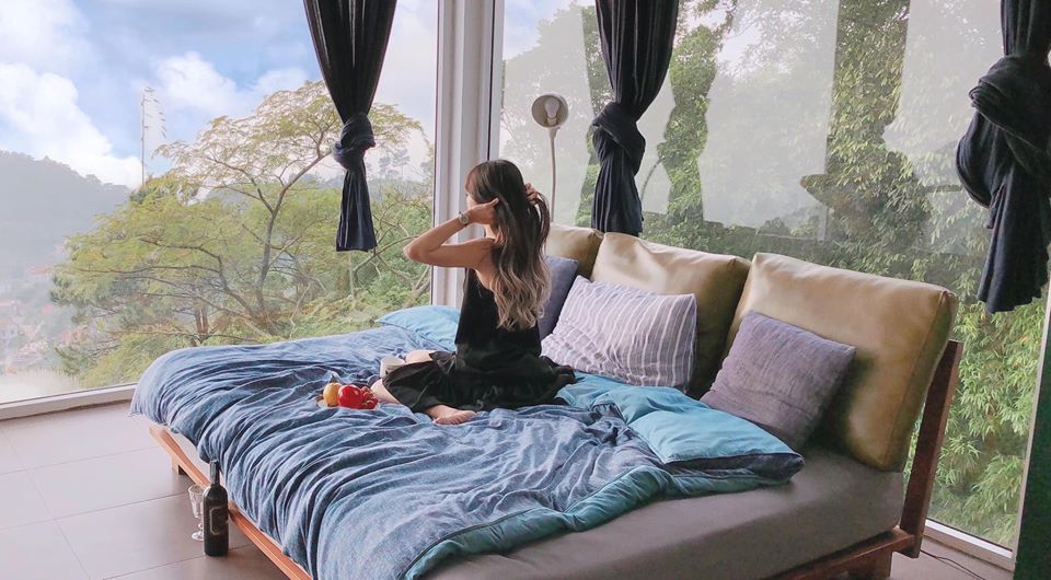 Phòng ngủ tại Le Bleu Tam Đảo – Floating Clouds