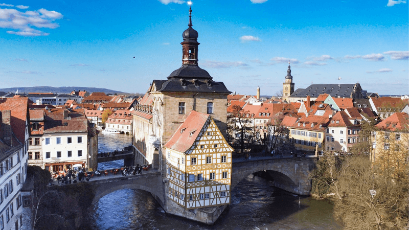 Thị trấn cổ Bamberg ở Đức
