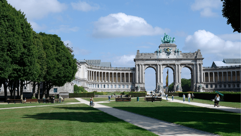 Công viên Brussels Bỉ là địa điểm du lịch châu Âu nổi tiếng
