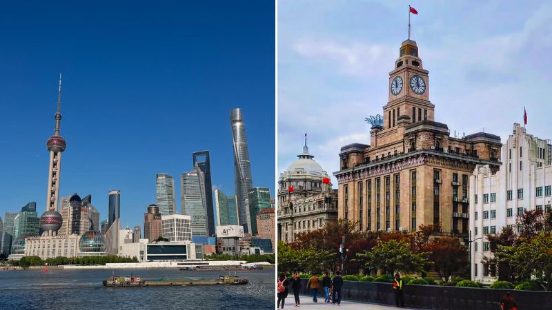 Khung cảnh đối lập tại s&ocirc;ng Ho&agrave;ng Phố